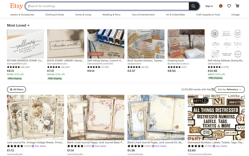 etsy craft supplies stores
