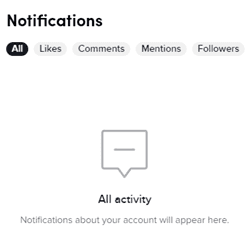 boîte de réception des notifications