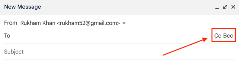 boutons cc et bcc de gmail