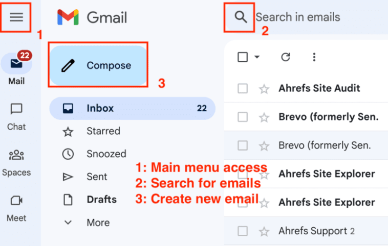 interface gmail