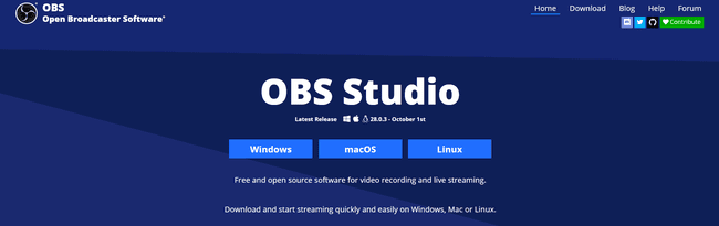 Enregistreur d'écran gratuit OBS Studio