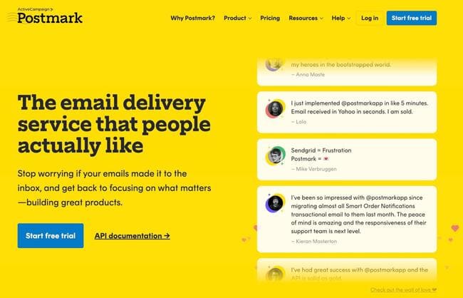 Service de livraison d'e-mails avec cachet de la poste comme alternative à Sendgrid