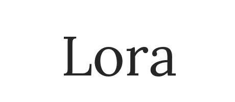 Police Lora gratuite et professionnelle