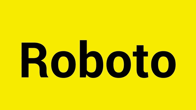 Police professionnelle sans empattement Roboto