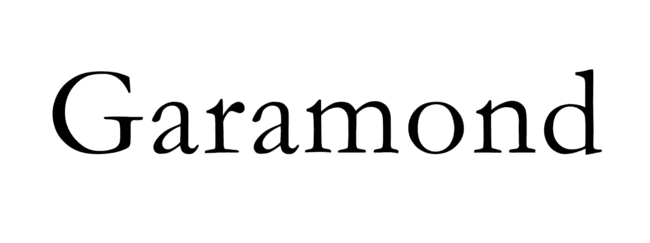 Police classique Garamond