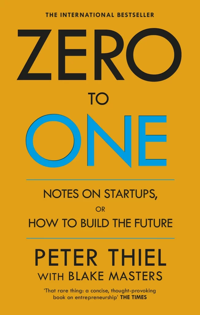 Couverture du livre Zero to One : Notes sur les startups ou comment construire l'avenir