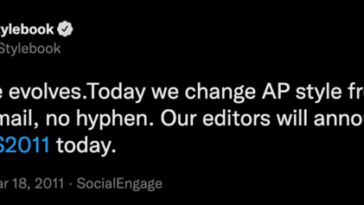 Tweet APS 2011 normalisant l'orthographe des e-mails